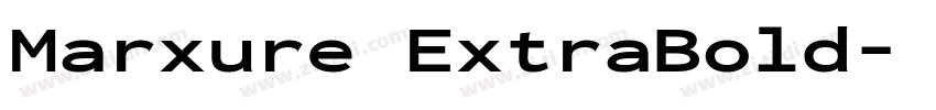 Marxure ExtraBold字体转换